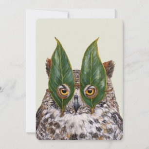 Lance la carte à plat du hibou