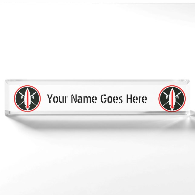 LANCE MISSILE  Name Plate (Front)