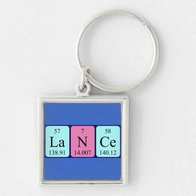 Lance periodic table name keyring (Front)