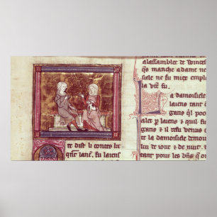 Lancelot and Guinevere sit and talk Poster