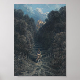 Lancelot Approaching the Castle of Astolat Poster