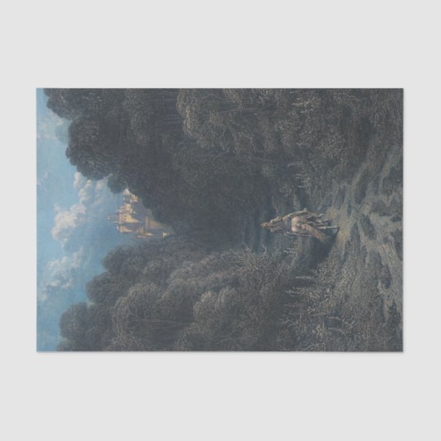 Lancelot Approaching the Castle of Astolat   Tissue Paper (Front)