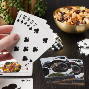 Lancement De Camion Monster, Pont De Cartes De Jeu
