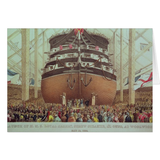 Lancement de H.M.S. Royal Albert, vapeur de vis (Devant horizontal)