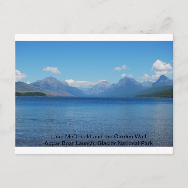 Lancement de la carte postale du bateau Lake McDon (Devant)
