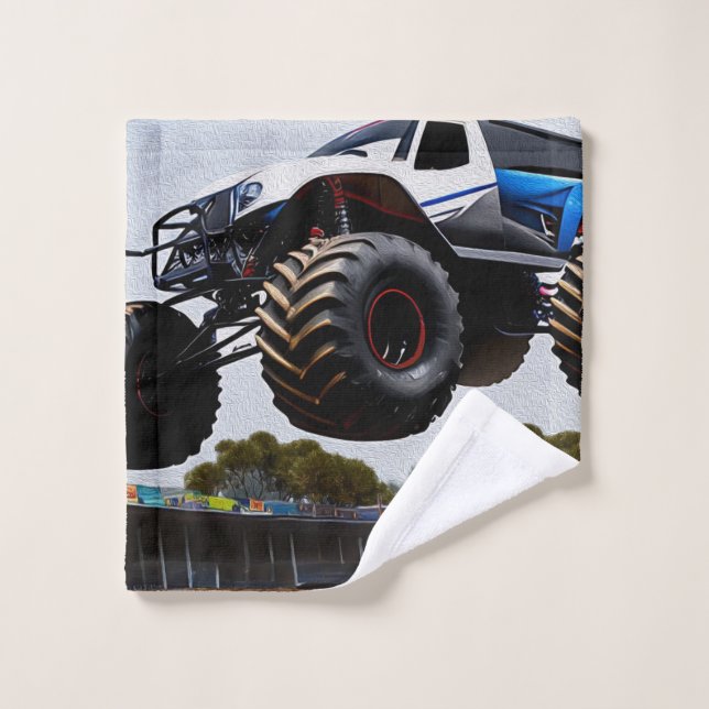 Lancement du camion Monster, lave-linge (Gant de toilette)