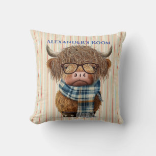 Lancer l'oreiller Vaches Highland, coussin à deux 