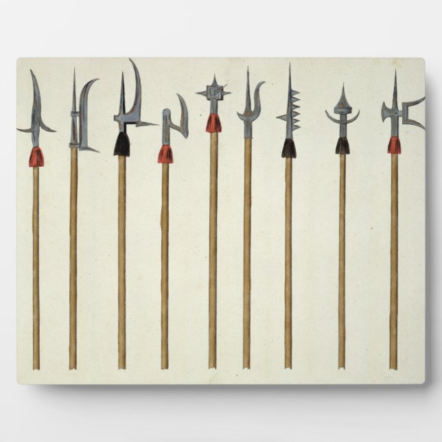 Lances, lances, demi-berds et parties, plaque pour (Devant)