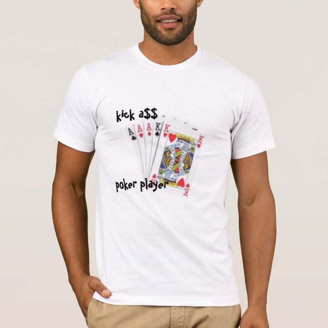 lancez un t-shirt de joueur de poker (Devant)