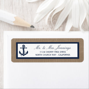 L'Ancre De La Marine Sur La Collection De Mariages