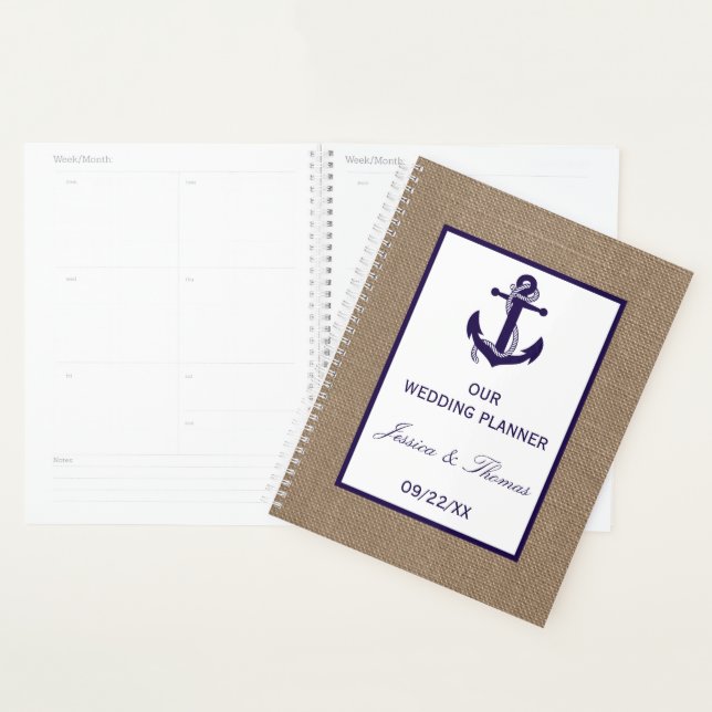 L'Ancre De La Marine Sur La Collection De Mariages (Devant avec enveloppe)