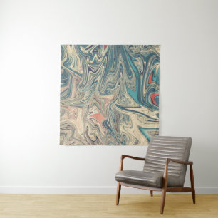 Land And Rivers Painting   Best colourful abstract Tapestry
