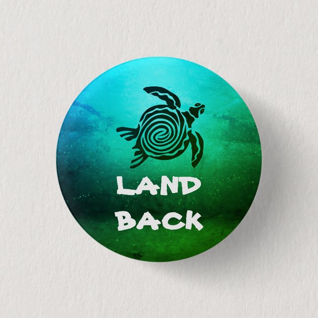 Land Back 1 Inch Round Button (Front)