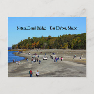 Land Bridge Bar Harbour Postcard
