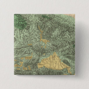 Land Classification Map of California 2 Inch Square Button