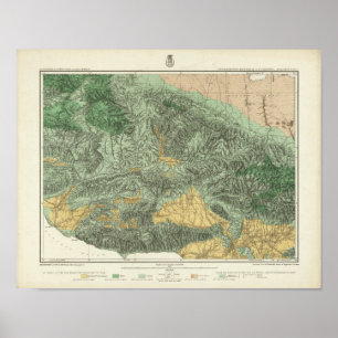 Land Classification Map of California Poster