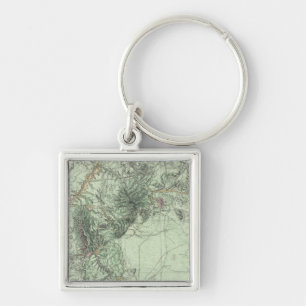 Land Classification Map of Central New Mexico Keychain