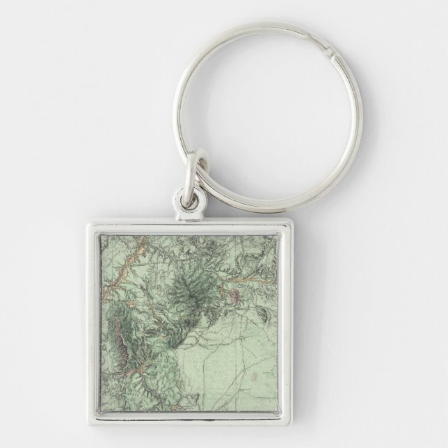 Land Classification Map of Central New Mexico Keychain (Front)