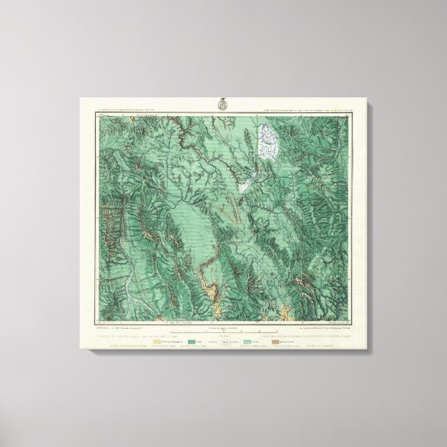 Land Classification Map of Idaho Canvas Print (Front)
