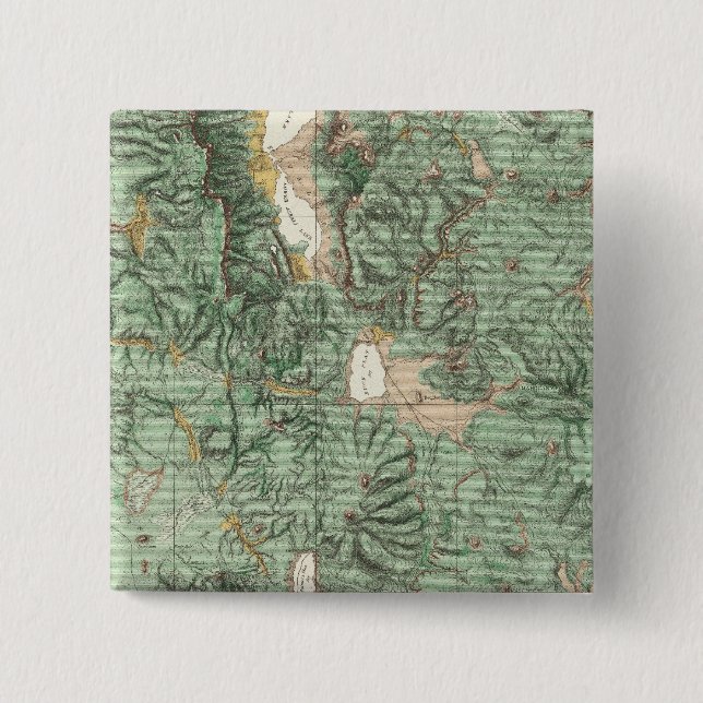 Land Classification Map of Nevada 2 Inch Square Button (Front)