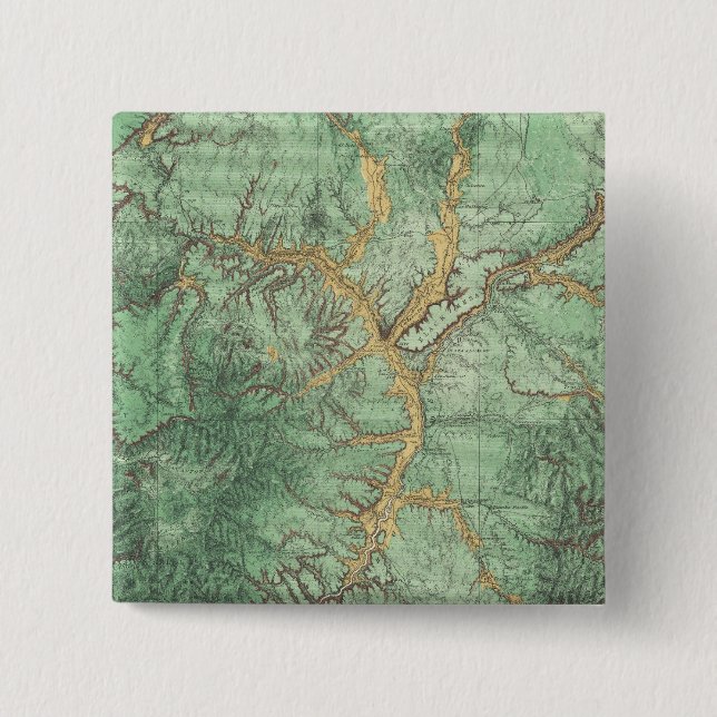 Land Classification Map of New Mexico 2 Inch Square Button (Front)