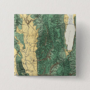 Land Classification Map of North Eastern Utah 2 Inch Square Button