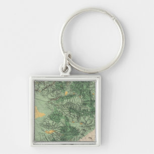 Land Classification Map of Southern California Keychain