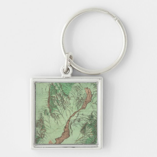 Land Classification Map of Southwestern New Mexico Keychain (Front)
