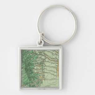 Land Classification Map of Southwestern New Mexico Keychain