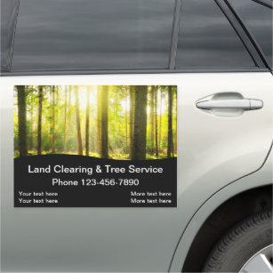 Land Clearing And Tree Service Car Magnet