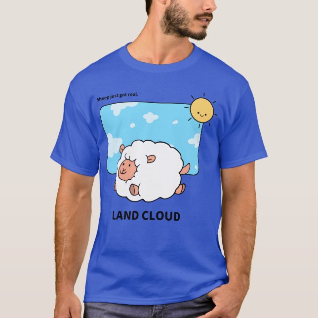 Land Cloud Cute Animals vintage T-Shirt (Front)