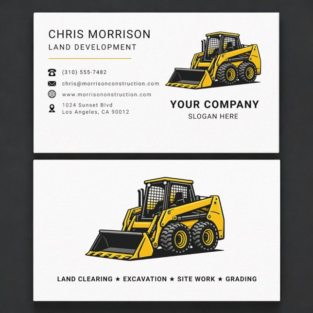 Land Development Construction Business Card (Creator Uploaded)