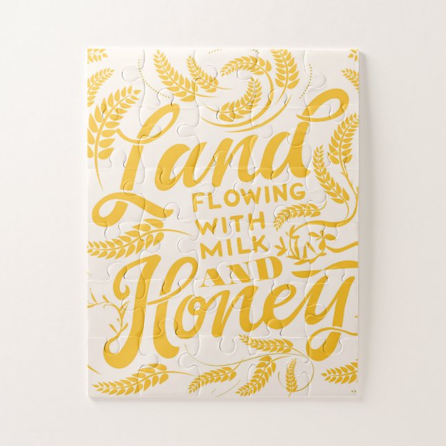 Land Flowing with Milk & Honey Jigsaw Puzzle (Vertical)