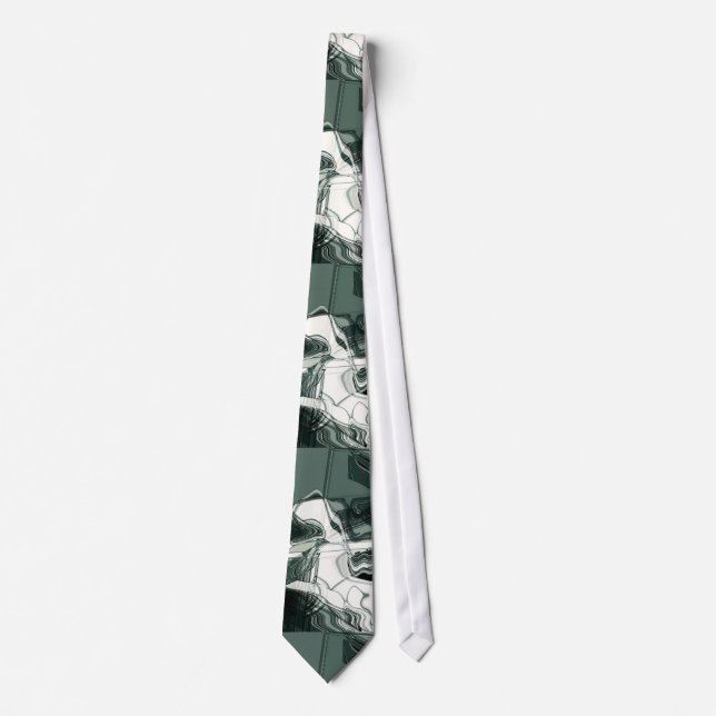 Land Formations Abstract Art Tie (Front)