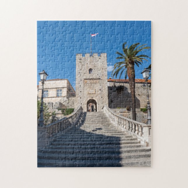 Land Gate in Korcula town - Dalmatia, Croatia Jigsaw Puzzle (Vertical)