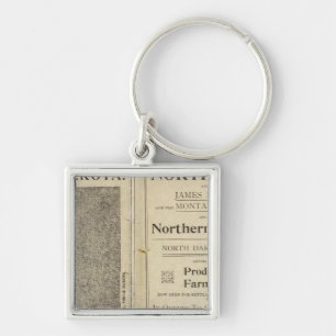 Land Grant of North Dakota Keychain