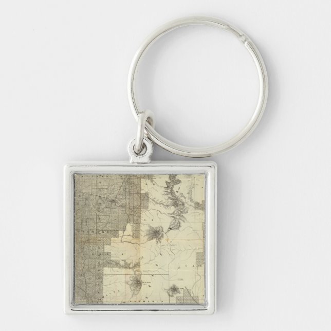 Land grant Washington and Oregon Keychain (Front)
