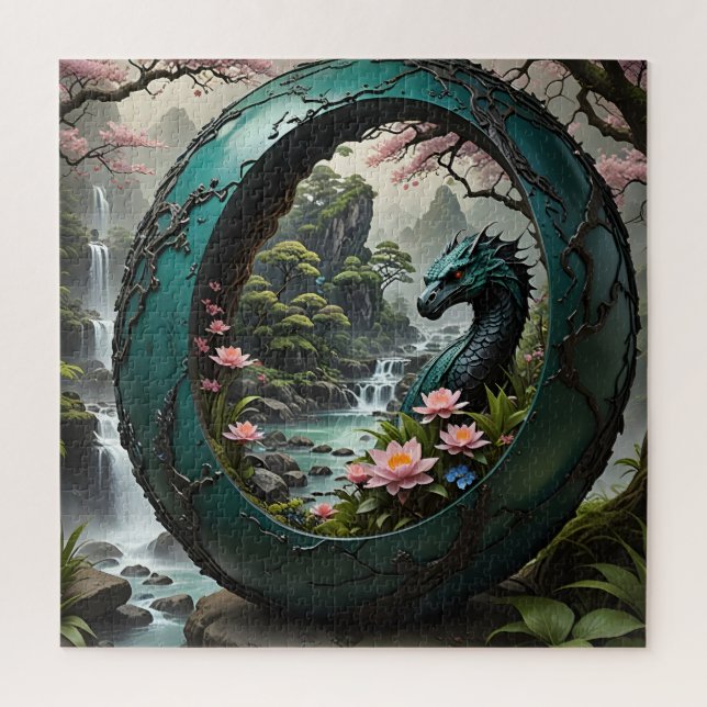 Land lost in time. Dragon Era Jigsaw Puzzle (Vertical)