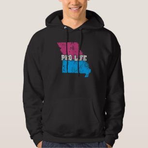 Land Map Us State Missouri Abortion Flag Choose Pr Hoodie