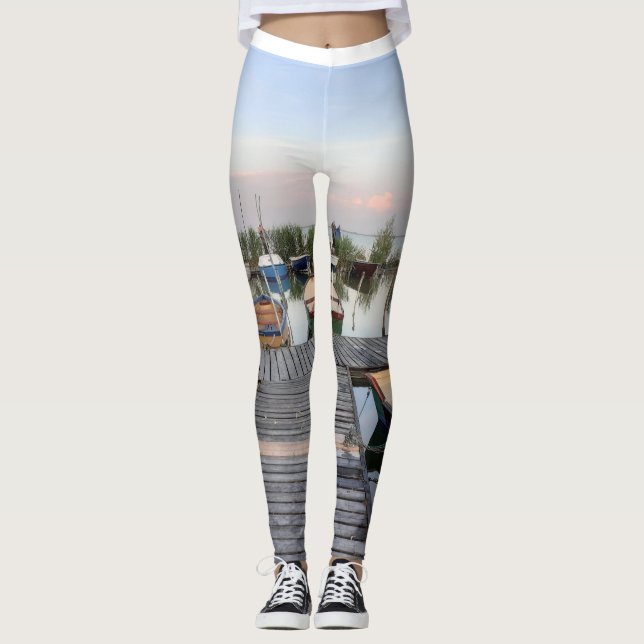 Land of boats leggings for women (Front)