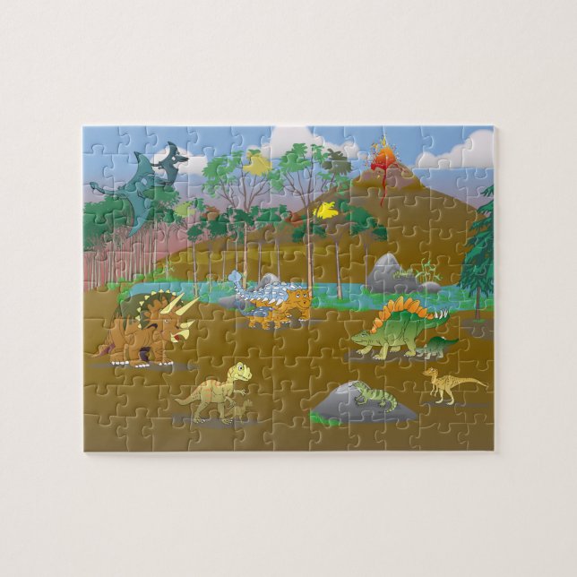 Land of Dinosaurs! Jigsaw Puzzle (Horizontal)