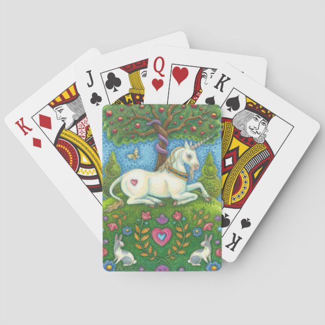 Land Of Eden Unicorn Deck Of BICYCLE POKER CARDS (Back)