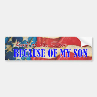 Land of Free Son Bumper Sticker