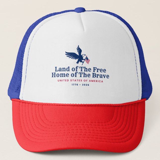 Land of Free Trucker Hat (Front)