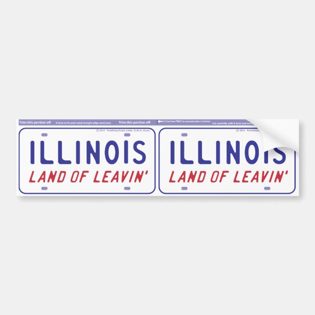 Land of Leaving Bumper Sticker (Front)