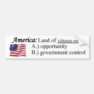 Land of Opportunity Bumper Sticker