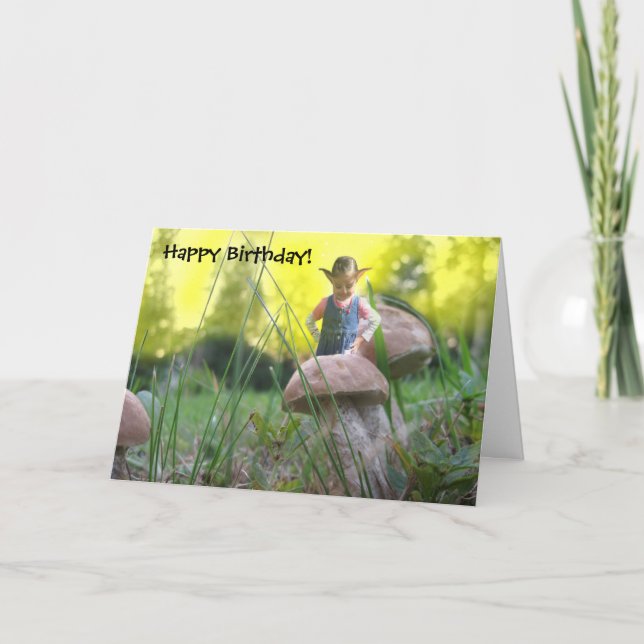 Land of Shroom - Happy Birthday! Card (Front)