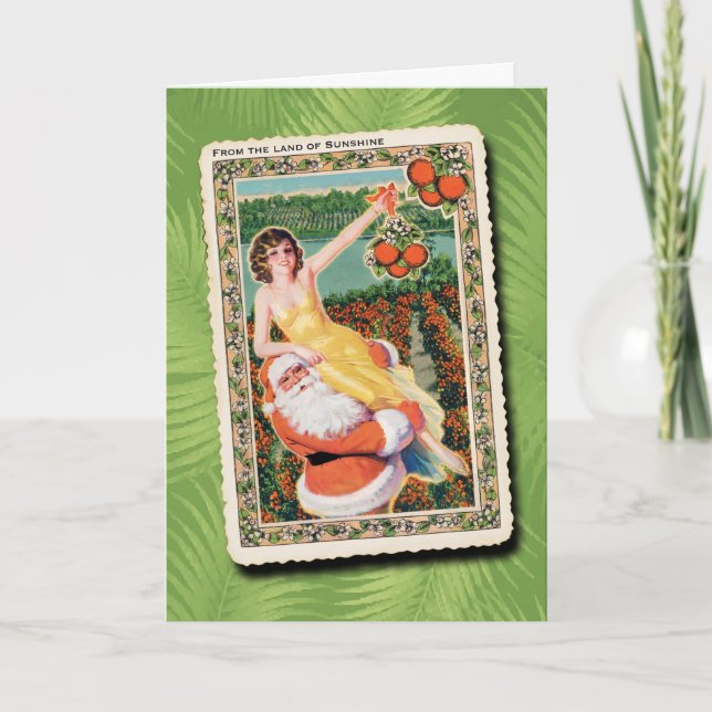 Land Of Sunshine Christmas Card (Front)