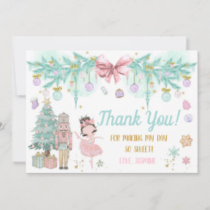 Land of Sweets Sugar Plum Fairy Nutcracker Thank Y You Card