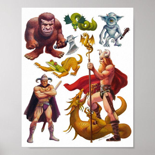 Land of Ta, Stefan Full Page Art Print (Front)